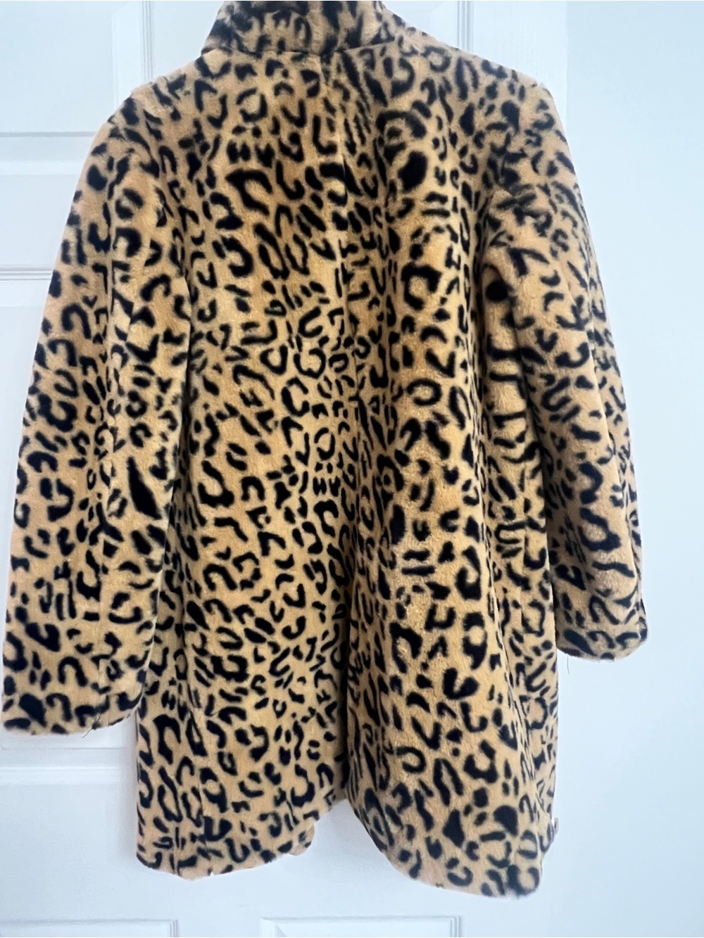 Gianni Bini Leopard Print Faux Fur Coat - Tan/Black Woman’s  XS